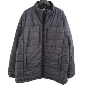 ZeroXposur Puffer Jacket Mens XXL Black Gray Quilted Insulated Winter Outdoor